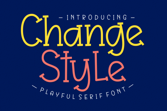 Change Style Serif-Schriftarten Schriftart Von Creative Fabrica Fonts