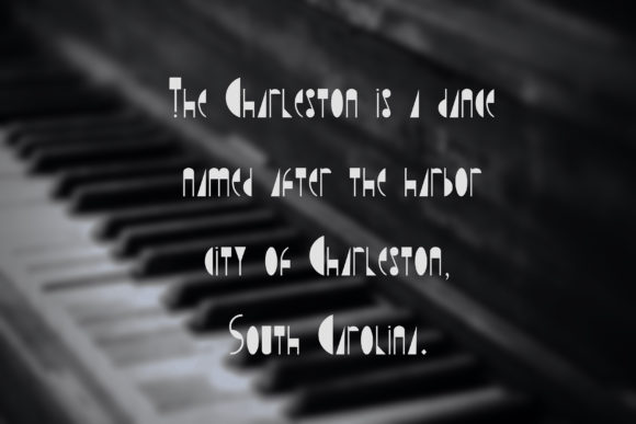 Charleston Font PNG with transparent background - Preview 1