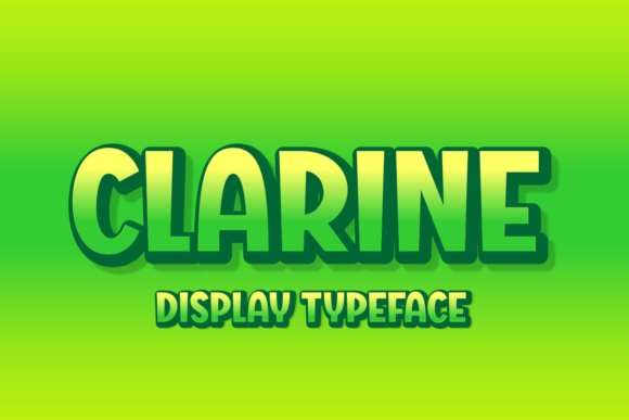 Clarine Display-Schriftarten Schriftart Von Creative Fabrica Fonts