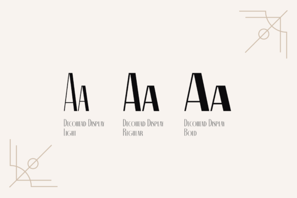 Decohead Font - Preview 1