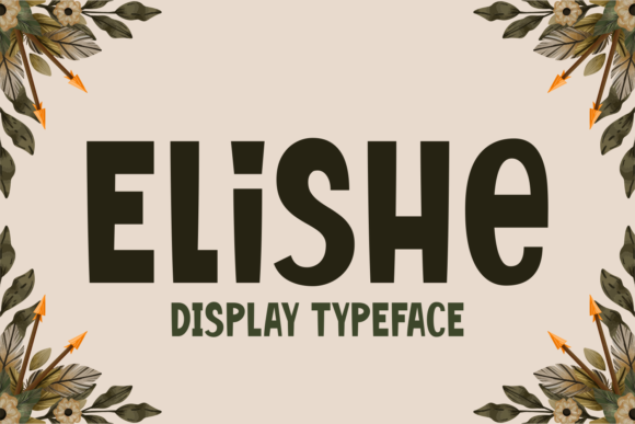 Elishe Display Font By Creative Fabrica Fonts