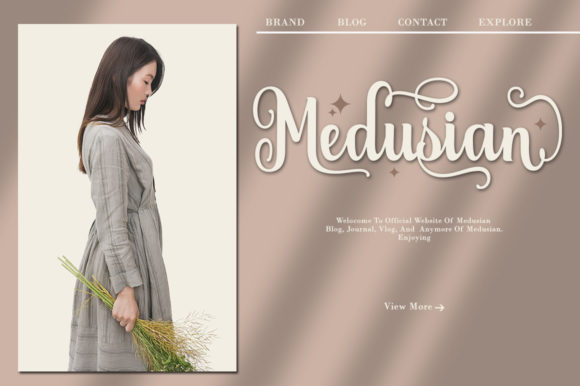 Glorynesia Font - Preview 1