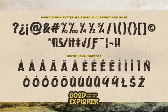 Good Explorer Font PNG with transparent background - Preview 2
