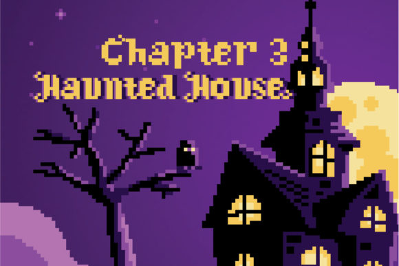 Halloween Pixel Font PNG with transparent background - Preview 3