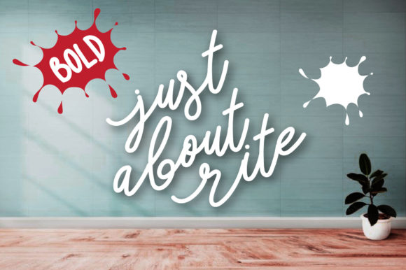 Just About Rite Bold Font PNG with transparent background - Preview 1