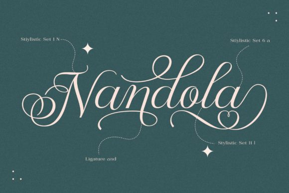 Nandola Font PNG with transparent background - Preview 1