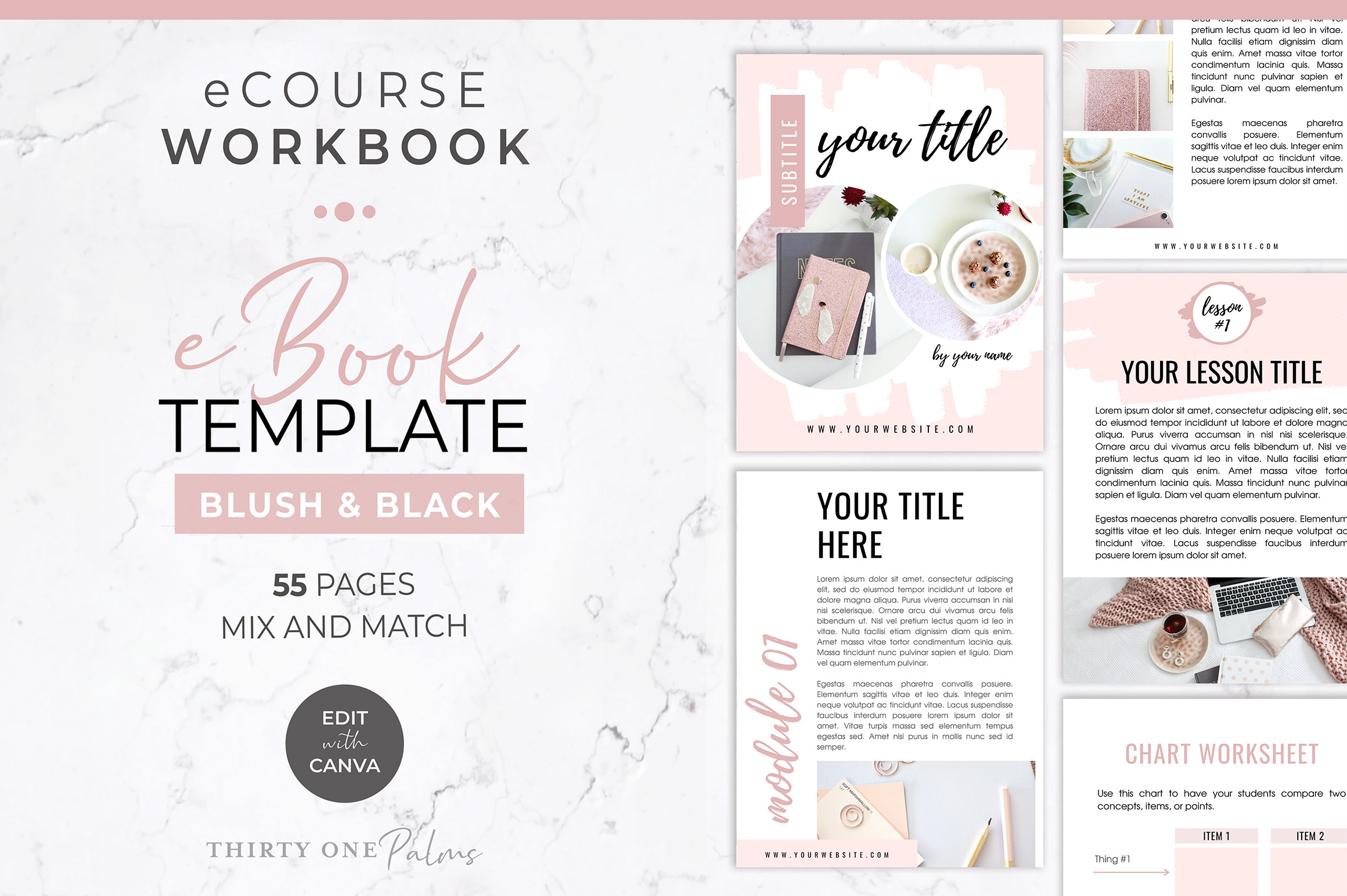 ECourse Workbook & Ebook for Canva