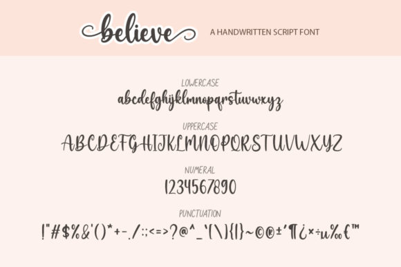 Believe Font - Preview 6