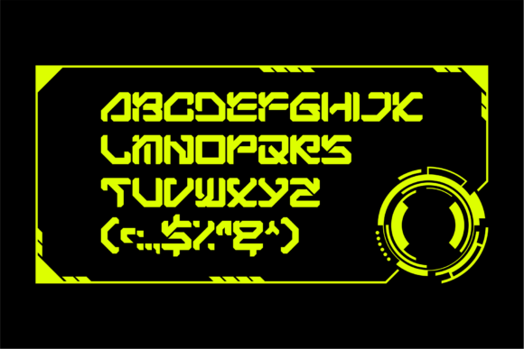 Bigs Robotic Font - Preview 1