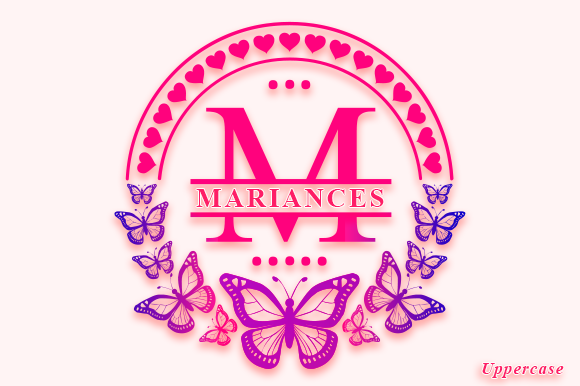 Butterlove Monogram Font - Preview 2