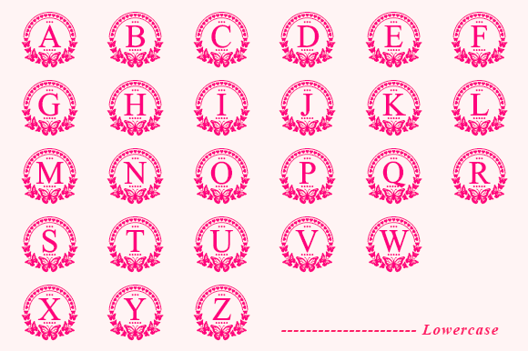Butterlove Monogram Font - Preview 4