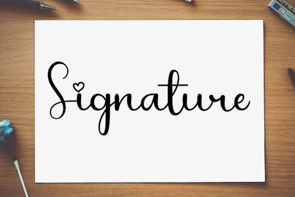 Caligraphy Font - Preview 1