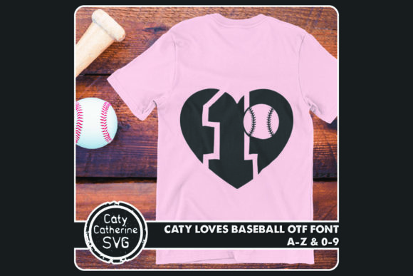 Caty Loves Baseball Font PNG with transparent background - Preview 2