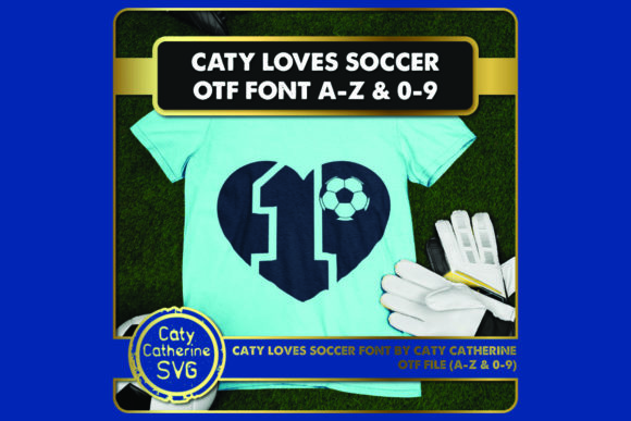 Caty Loves Soccer Font PNG with transparent background - Preview 2