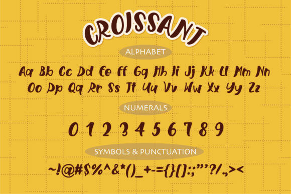 Croissant Font - Preview 1