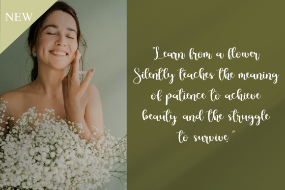 Daisy Flowers Font - Preview 2