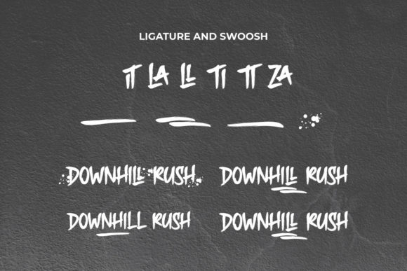 Downhill Rush Font - Preview 6
