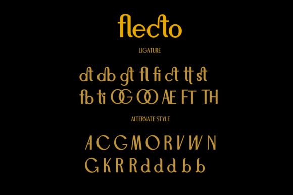 Flecto Font PNG with transparent background - Preview 5