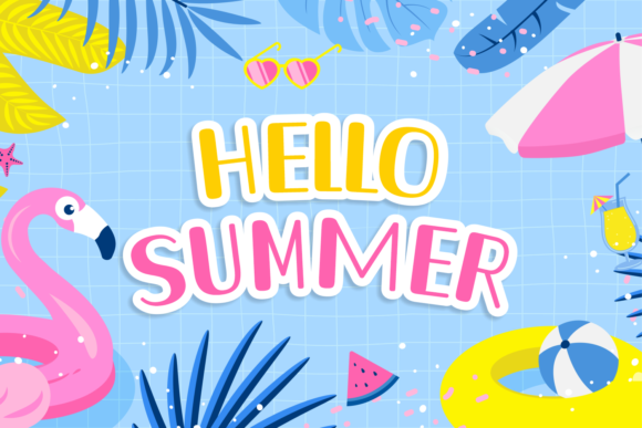 Hello Summer Display Font By Creative Fabrica Fonts