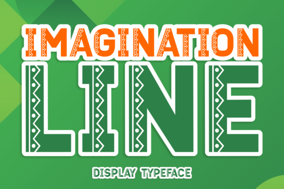 Imagination Line Display Font By Creative Fabrica Fonts
