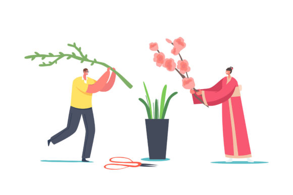 Japanese Ikebana Concept Tiny Male