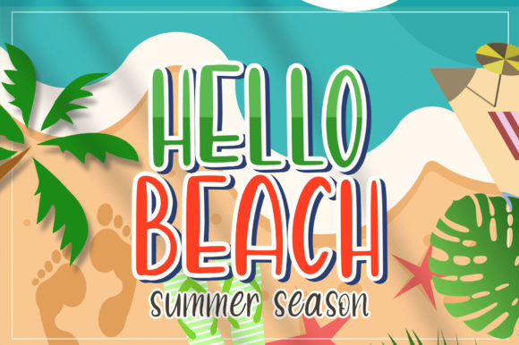 Penguin Surfing Font PNG with transparent background - Preview 1