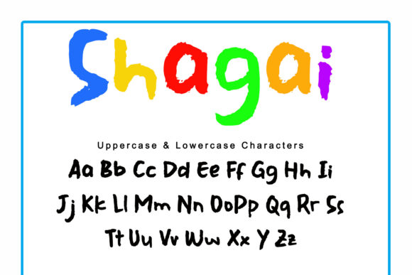 Shagai Font PNG with transparent background - Preview 6