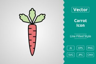 Vector Carrot Filled Outline Icon Graphic by Muhammad Atiq · Creative ...