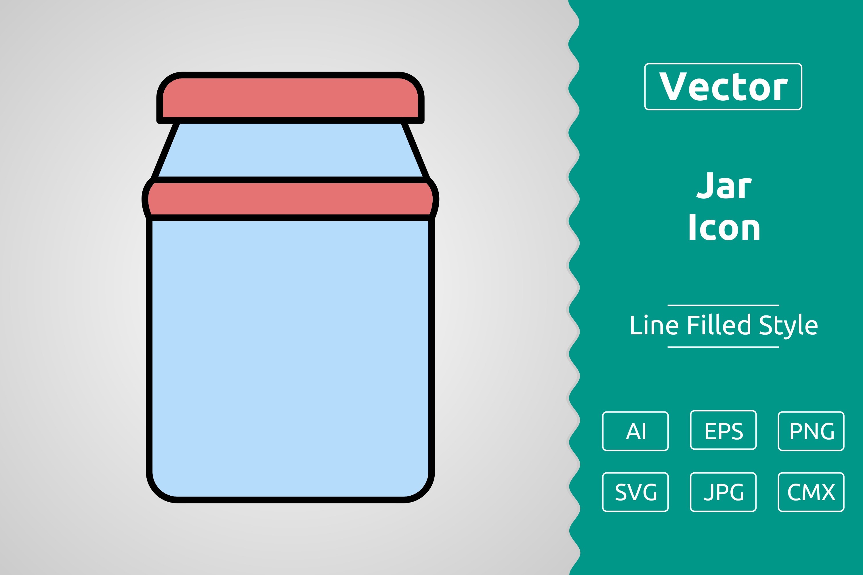 Vector Jar Filled Outline Icon Graphic by Muhammad Atiq · Creative Fabrica