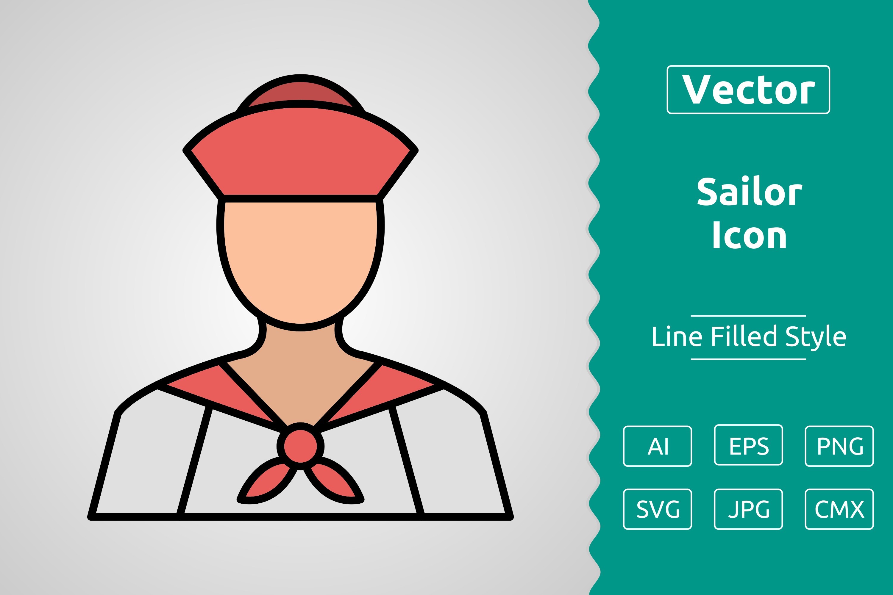 Vector Sailor Filled Outline Icon Graphic by Muhammad Atiq · Creative ...