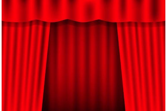 Entertainment Curtains Background Grafica Illustrazioni Stampabili Di DG-Studio