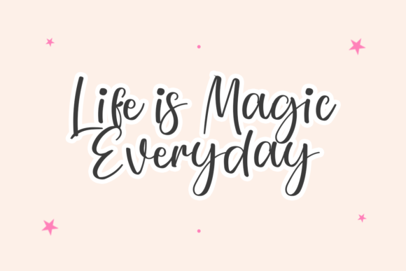 Lipstick Croffle Font PNG with transparent background - Preview 2