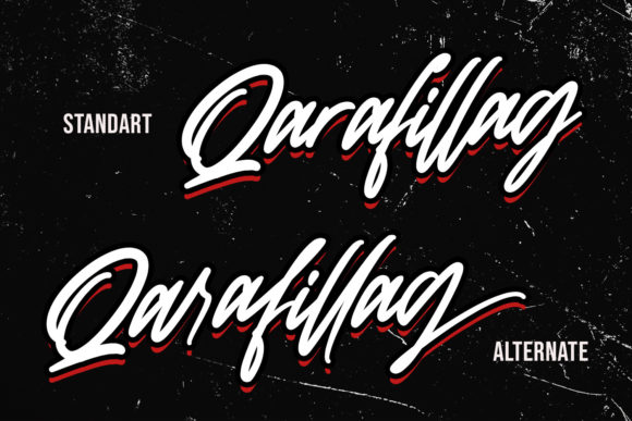 Qarafillag Script Font PNG with transparent background - Preview 2