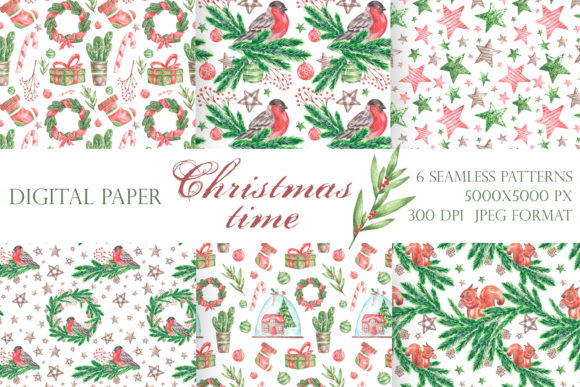 Christmas Seamless Pattern. New Year