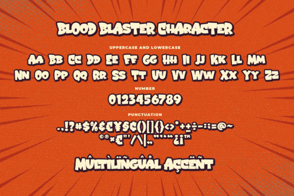 Blood Blaster Font - Preview 6