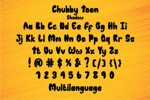 Chubby Toon Font - Preview 6