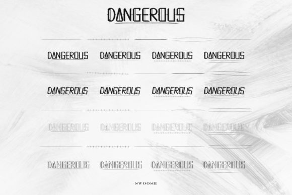 Dangerous Font - Preview 5