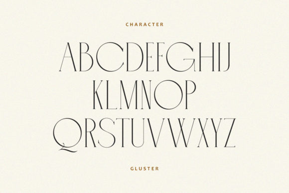 Gluster Font PNG with transparent background - Preview 4