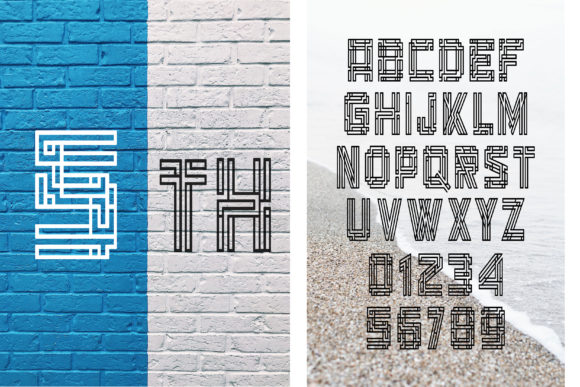 Labyrinth Font PNG with transparent background - Preview 1
