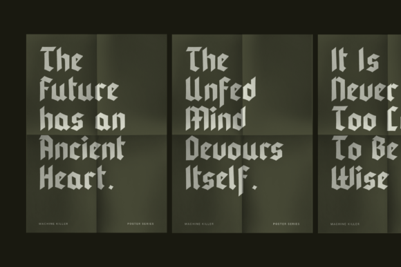 Machine Killer Font PNG with transparent background - Preview 5