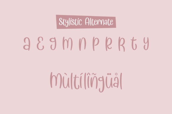 Meringue Font PNG with transparent background - Preview 2