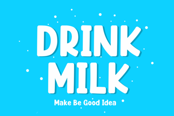 Milk Kids Font PNG with transparent background - Preview 1
