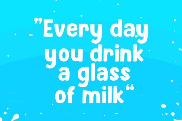 Milk Kids Font PNG with transparent background - Preview 4