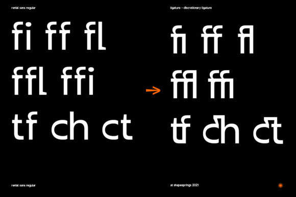 Renial Font PNG with transparent background - Preview 1