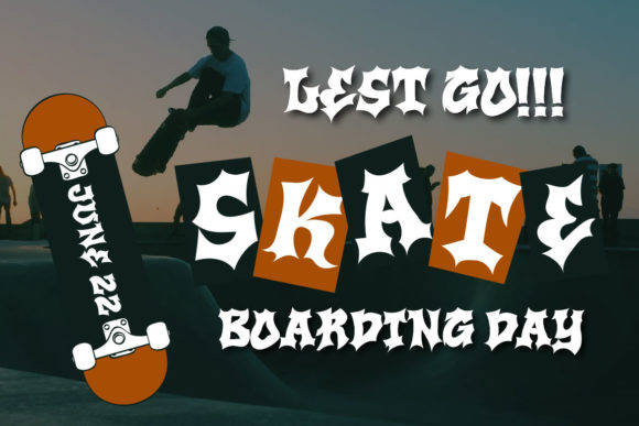 Respact Font PNG with transparent background - Preview 4