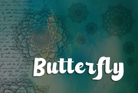Retro Mandala Font PNG with transparent background - Preview 1