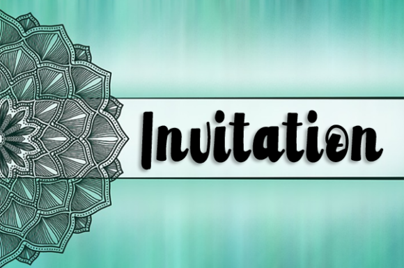 Retro Mandala Font PNG with transparent background - Preview 4