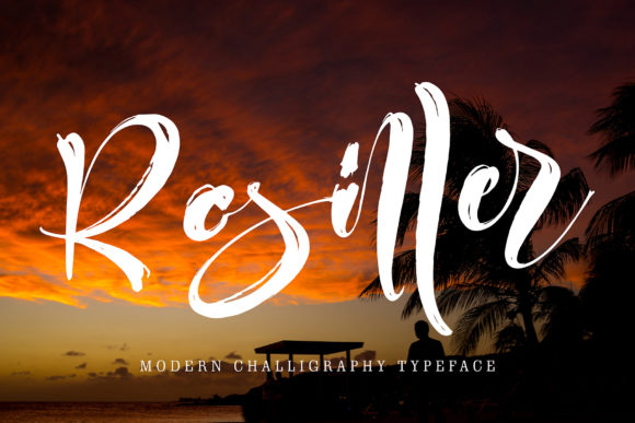 Rosiller Font PNG with transparent background - Preview 1