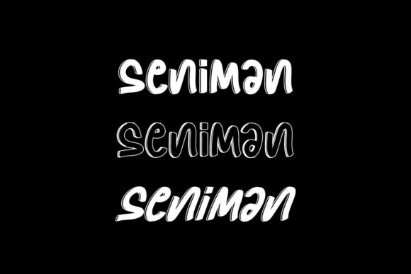 Seniman Font PNG with transparent background - Preview 1