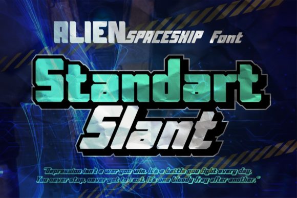 Alien Spaceship Font - Preview 2